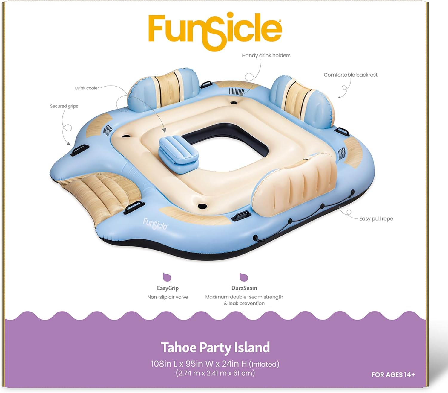 Funsicle: Inflatable Pool & Water Float image number 4