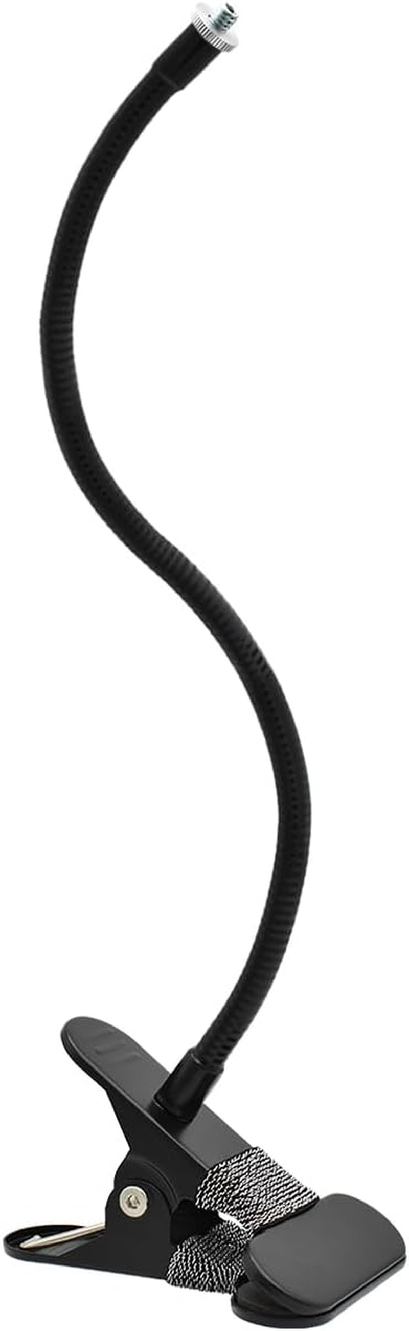 Holicfun Clip Mount for Ring, Blink, Eufy, Google Nest, Wyze, and Arlo Indoor Outdoor Cameras, 15Cm Gooseneck Arm, Flexible Adjustment, Strong Clamp, Black, 2-Pack