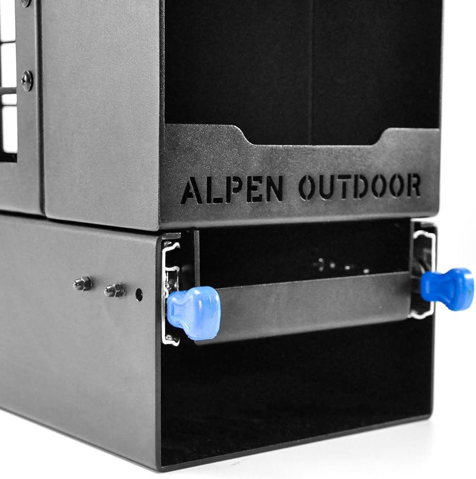 Alpen Outdoor UTE Toolbox Trailer Metal Tool Box 200Mm Aluminium Canopy Pantry Slide Out Storage Drawer Box, Pull Out Vehicle Organiser Pantry L60*W20*H66 Cm image number 5