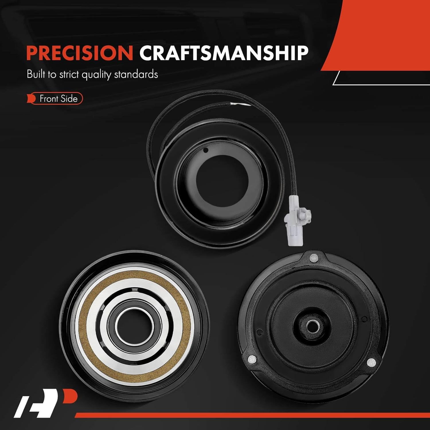 A-Premium A/C Compressor Clutch Kit Replacement for Toyota Camry 1994-2001 Avalon Solara Lexus ES300 AC Compressor Clutch Kit, 12V, 130.05 MM, 6PK image number 5