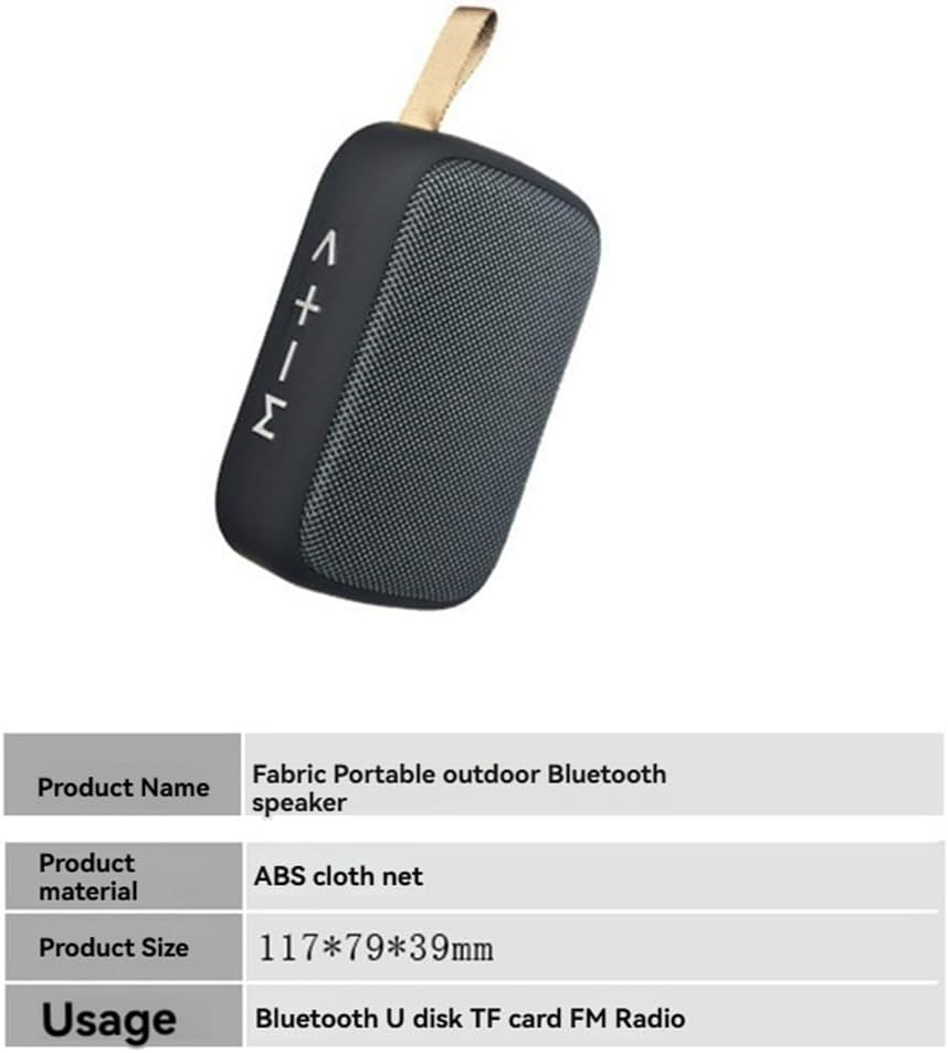 Anlayliay Portable Speakers Outdoor Bluetooth Mini Loudspeaker Wireless Column 3D Stereo Music Player Hifi Sound Box Black&Red image number 3