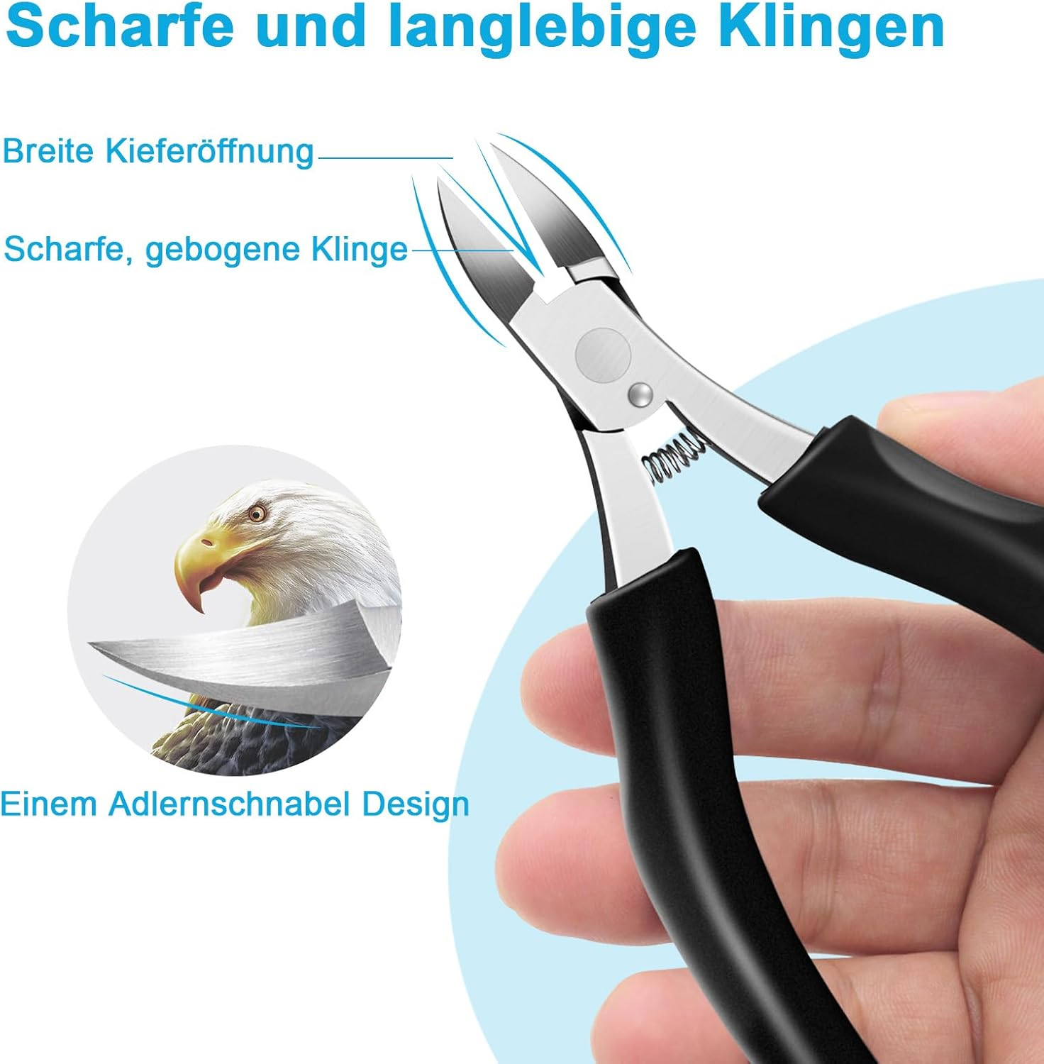 SURFOU Nail Clippers for Strong Toenails, Toenail Pliers, Thick Nails, Toenail Scissors, Toenails, Professional Nail Clippers, Toenail Pliers, Fingernails, Scissors, Nail Pliers, Toenail Scissors image number 5