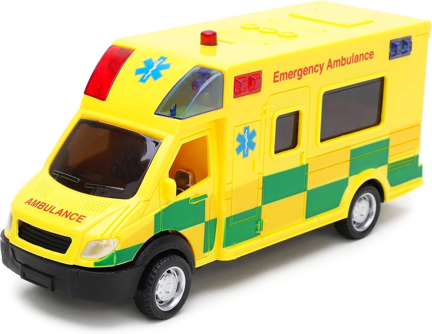 Toyland&reg; Emergency Ambulance Toy with Light and Sound - 1:40 Scale - Toy Vehicle - - Ages 3+ image number 2