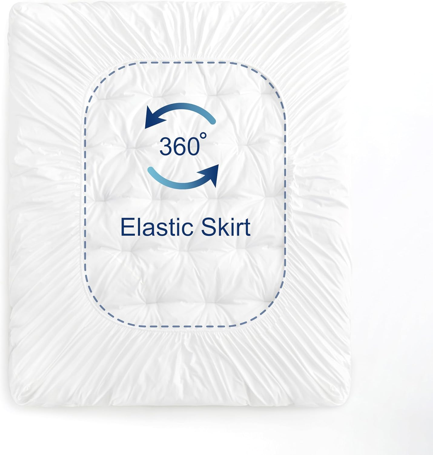 Mumullum 1200GSM Mattress Topper King Single, Extra Thick Breathable Fiber-Filled Fitted Mattress Pad, Machine Washable Hypoallergenic for 40CM Deep Pocket image number 1