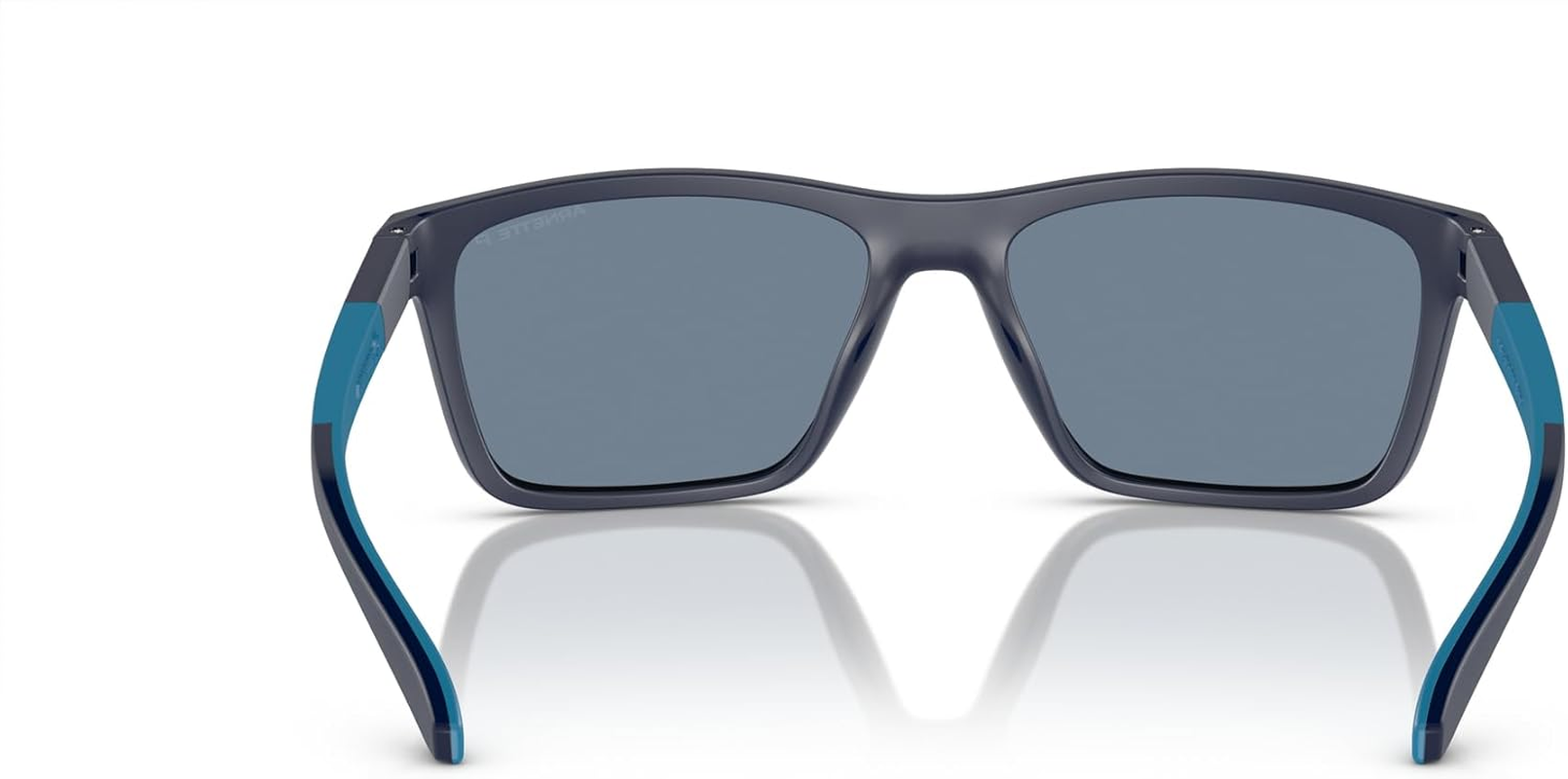 ARNETTE Men'S An4328U Middlemist Universal Fit Rectangular Sunglasses - 58. Millimeters, Black/Rose Gradient Grey Mirrored Blue image number 3