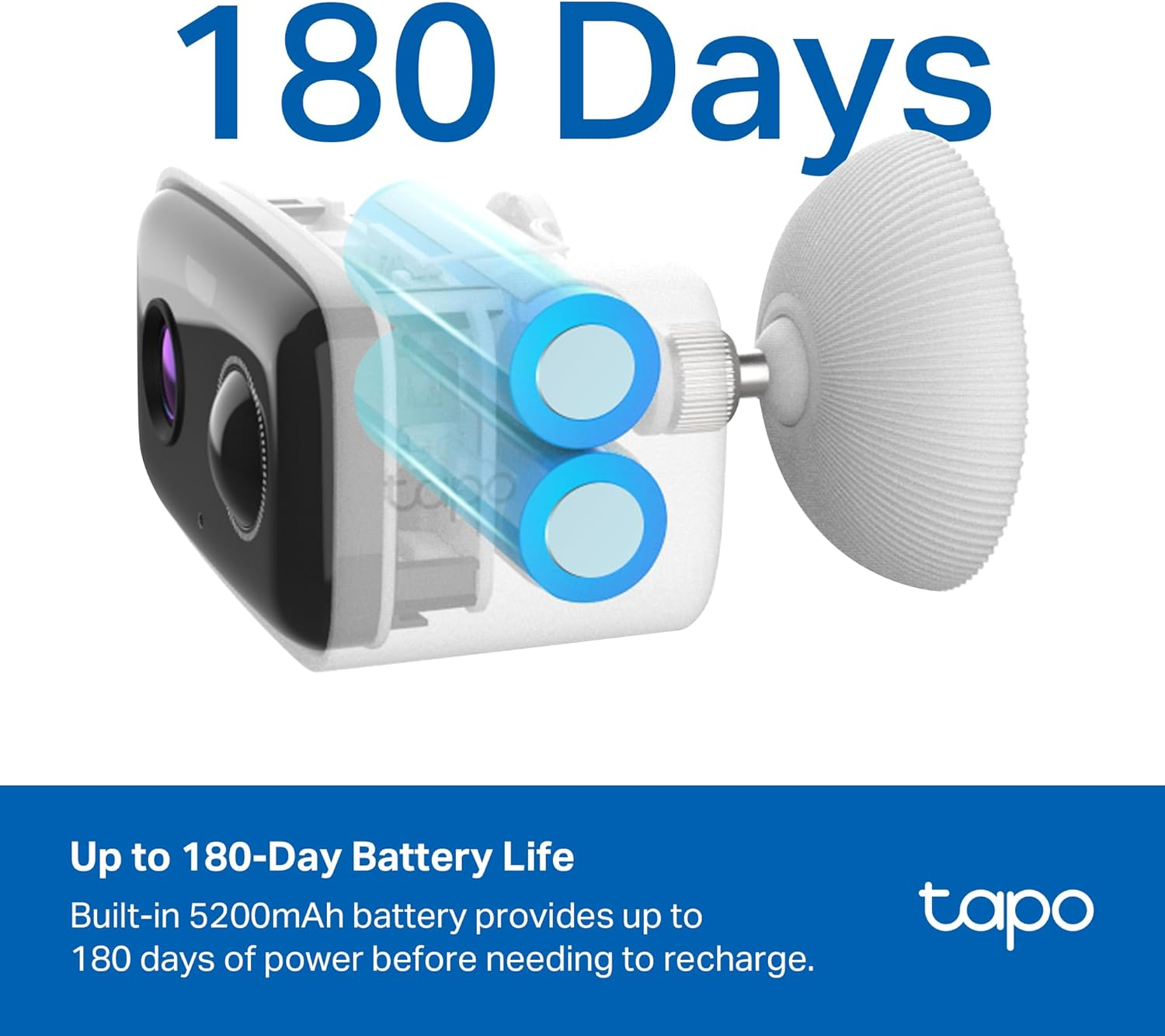 Tapo Outdoor Security Camera Wireless, 1080P, up to 180 Days Battery, Free Person Detection, Color Night Vision, Sd/Could Storage, Alexa & Google Assistant Compatible, Ideal for Homeowners(C400) image number 1