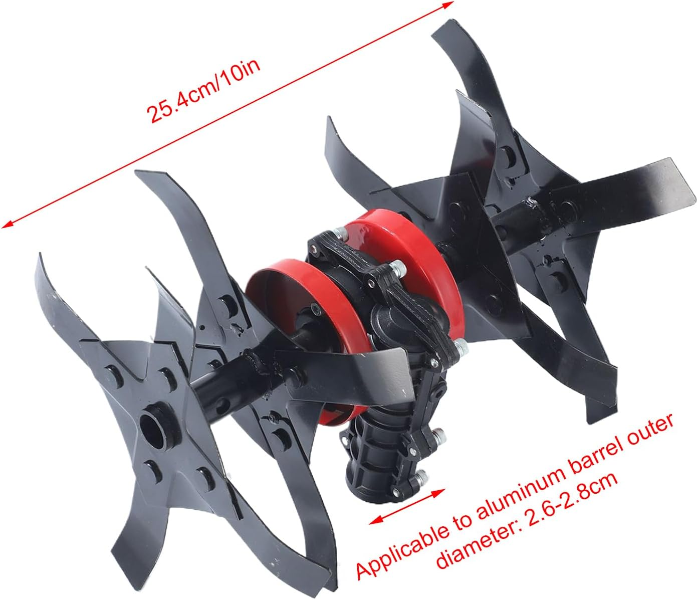 Loosening Soil Machine Wheel - Heavy Duty Tiller Weeding Wheel,Gardening & Lawn Care Tool for Soil Cultivation Farm Tractor Field Garden Home Users Professionals Business Users Beginners - 10-In Loose Soil image number 5