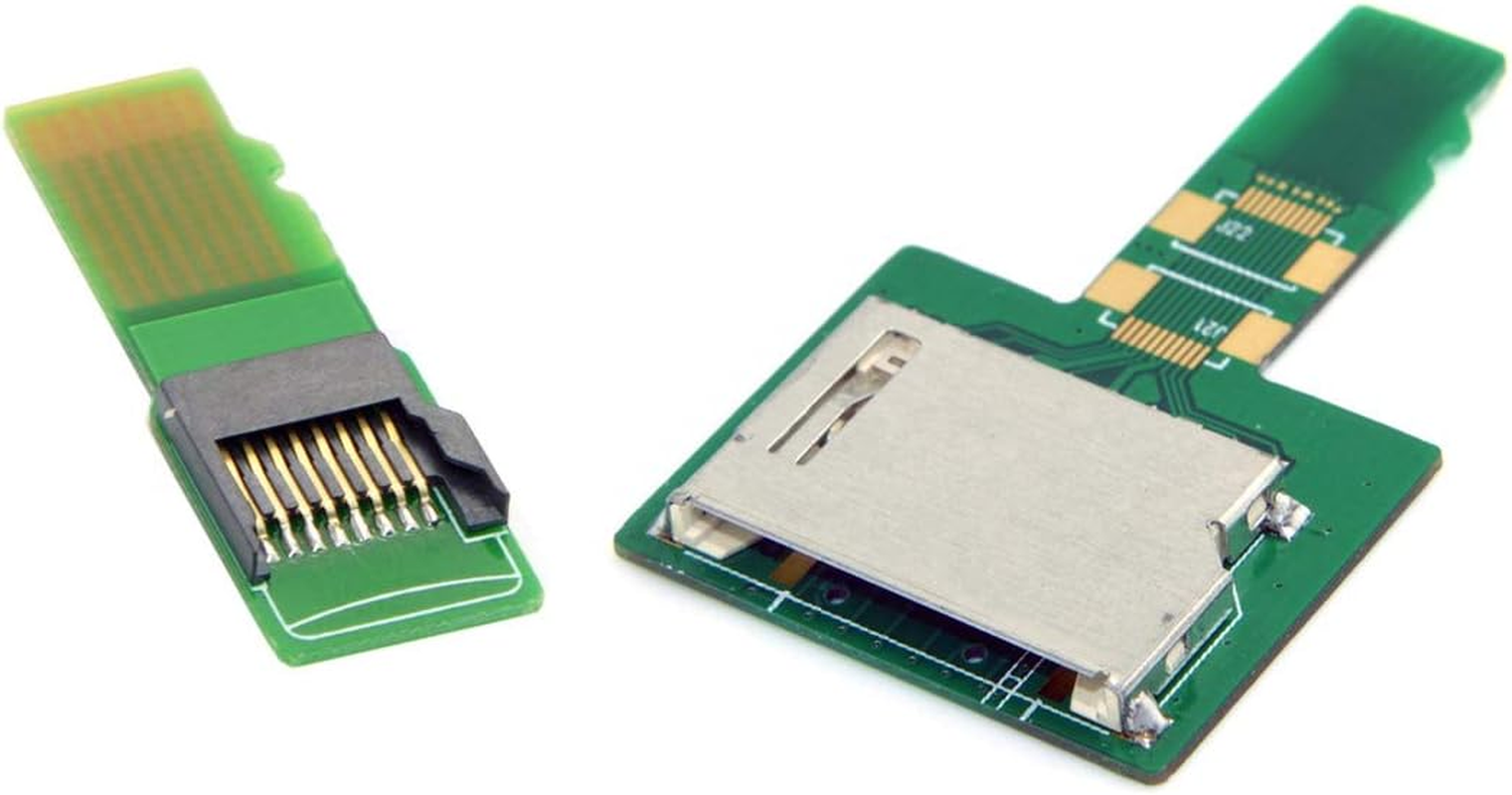 Cablecc 1Set SD TF Card Socket Female to Micro-Sd TF Male Memory Card Kit Extension Adapter Testing Tools Extender