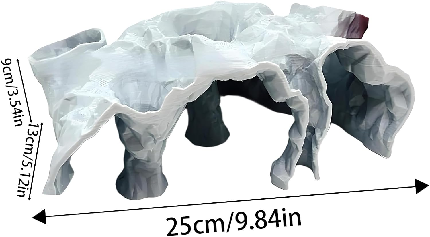 Fish Tank Cave - Shrimp Cave Aquarium Decor | Breeding Shelter Landscape Decoration for Betta Cory Small Cichlid Guppy Reptile image number 4