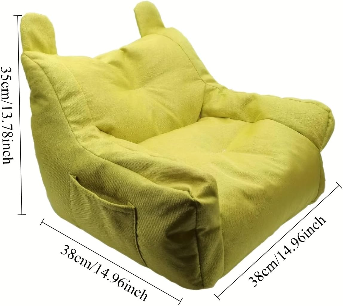 AIMALL Pet Sofa Chair, Plush Bear-Shaped Small Sofa for Cats & Small Dogs, Comfortable Lazy Lounge with Armrests, Non-Slip, Soft Cushion for Living Room & Bedroom - 3 Colours image number 4