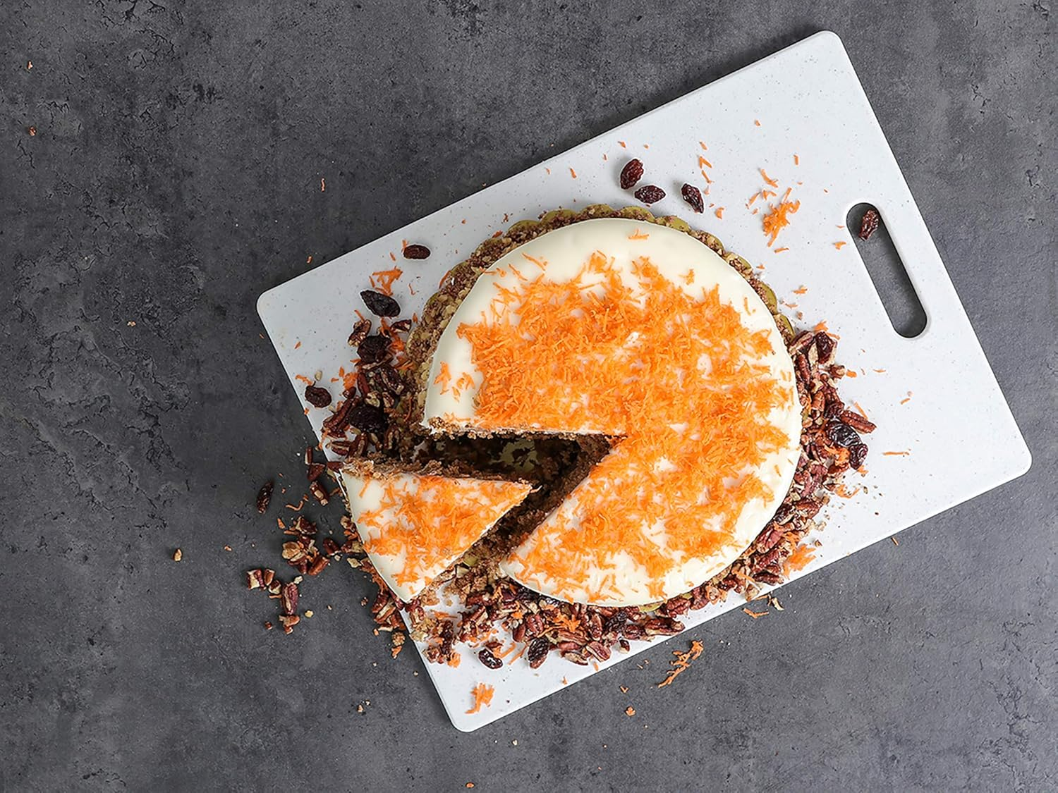 Dexas Superboard Cutting Board with Handle, 11 by 14.5 Inches, Oatmeal Granite Color image number 2