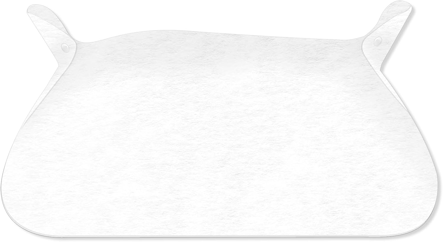 NILLOS Dog Cat Bowl Mat, 1 PCS White Pet Feeding Pad with Raised Edge to Prevent Food and Water Spills (49 X 34 Cm/19.29 X 13.38 In) image number 5