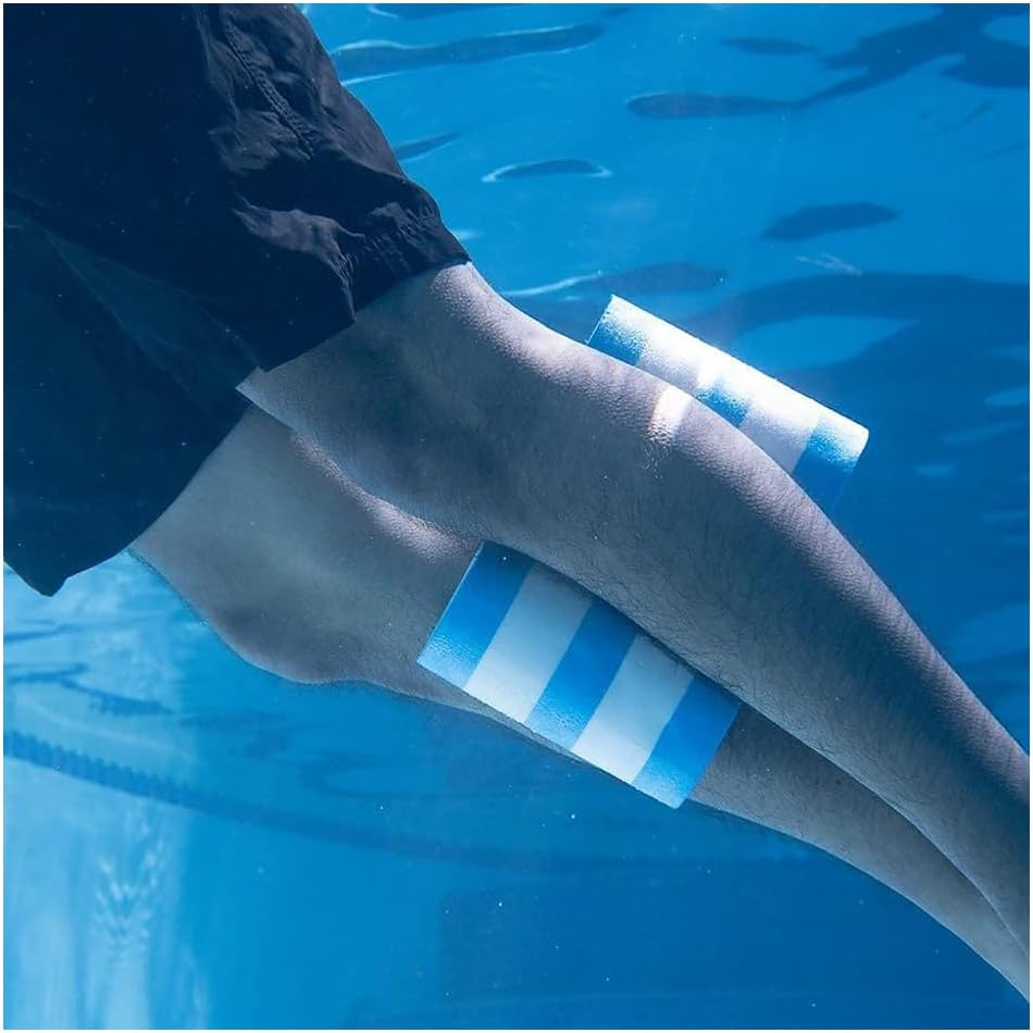 Swimming Float Kickboard,Eva 5-Layer Pull Buoy Leg Float,Pool Training Aid,Legs and HIPS Support for Beginners, Blue White image number 3