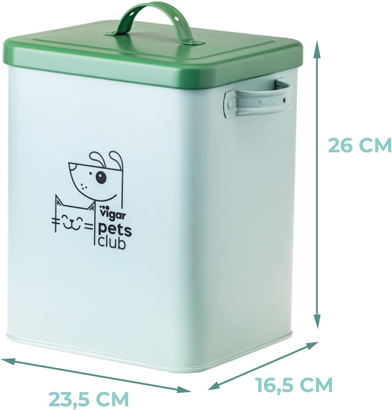 Vigar Pets Club Small Metal Storage Container, Small, 5 Litre Capacity image number 3