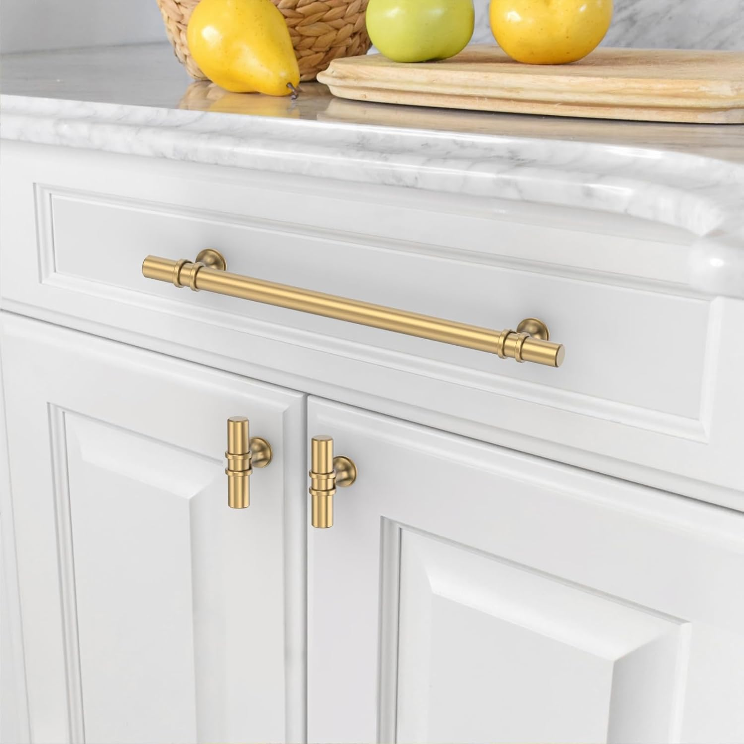 Asidrama 10 Pack 12.6 Inch(320Mm) Champagne Bronze Kitchen Cabinet Handles, Cabinet Pulls Kitchen Cabinet Hardware Cupboard Handles Drawer Pulls image number 5