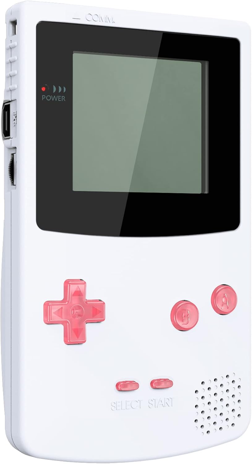Extremerate Cherry Pink Replacement Full Set Buttons for Gameboy Color GBC - Handheld Game Console NOT Included