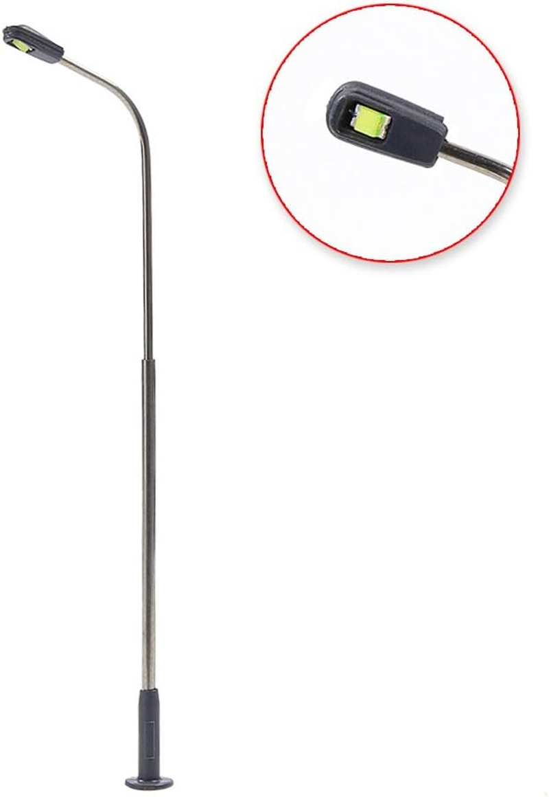 10Pcs Model Railway Train Lamp Post Street Warm White Lights HO TT Scale Leds New LQS07WM image number 1