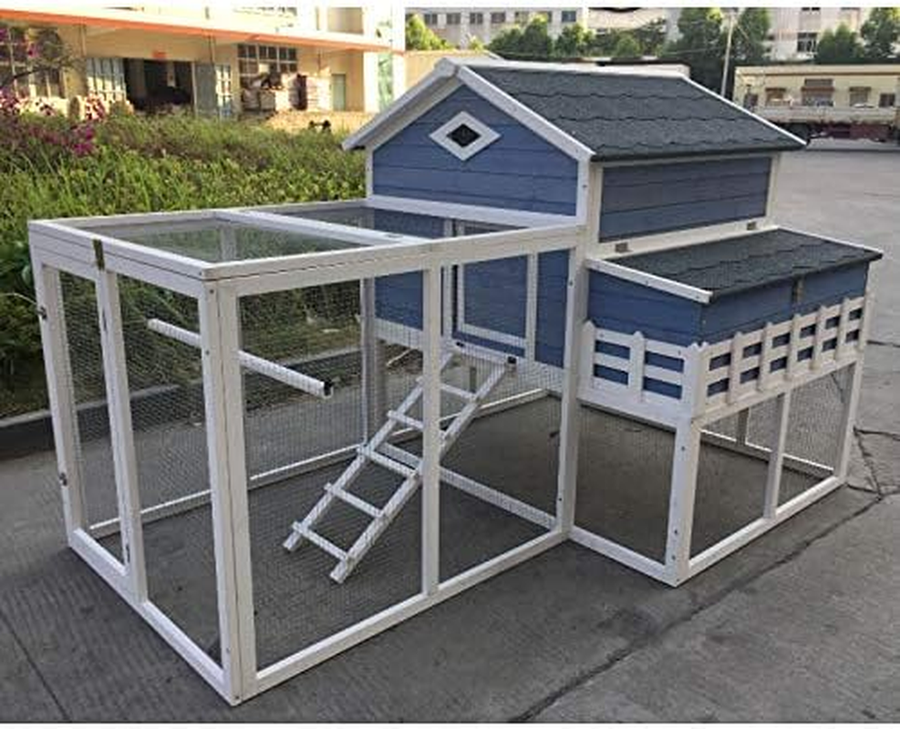 Garden Window Chicken Coop House 2130X1385X1310Mm Chook Pen Rabbit Hutch Nesting Box Poultry Enclosure with Mesh Floor Snake Proof image number 3