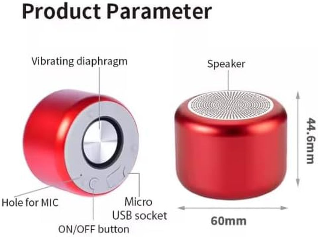 Hype Audio Portable Mini Bluetooth Wireless Speaker, Lightweight Super Compact, Enhanced Stereo Sound Bass for Outdoor, Sport, Party, Desktop, Bedroom and Camping (Gold)