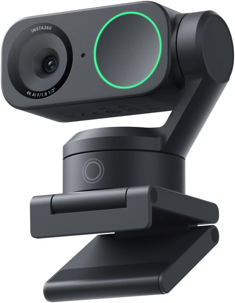 Insta360 Link 2 - PTZ 4K Webcam for Pc/Mac, 1/2" Sensor, AI Tracking, HDR, AI Noise-Canceling Mic, Gesture Control for Streaming, Video Calls, Gaming, Works with Zoom, Teams, Twitch image number 5