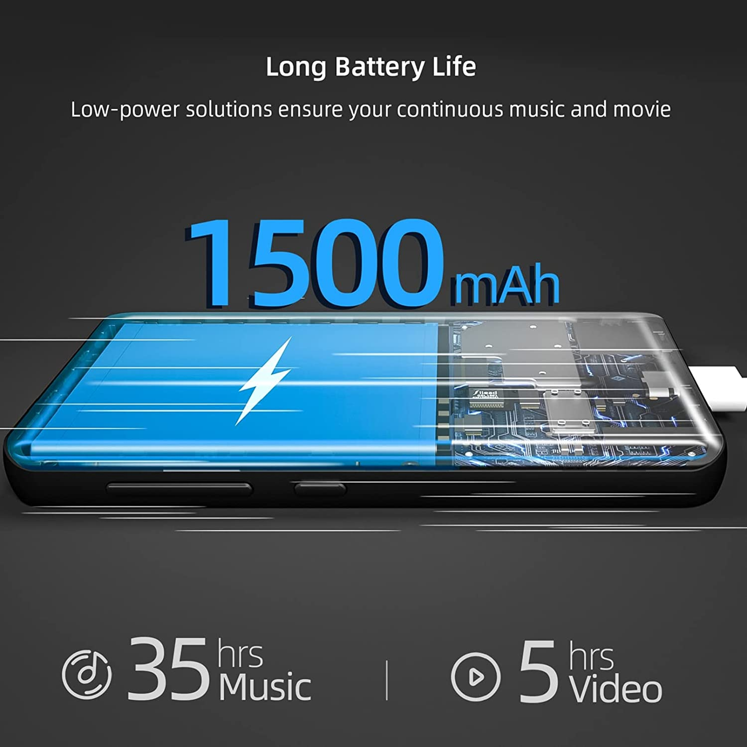 MP3 Player with Bluetooth and Wifi, 4" Full Touch Screen MP4 MP3 Player with Spotify, Android Streaming Music Player with Pandora, Portable Hifi Walkman Digital Audio Player with Speaker (Black) image number 6