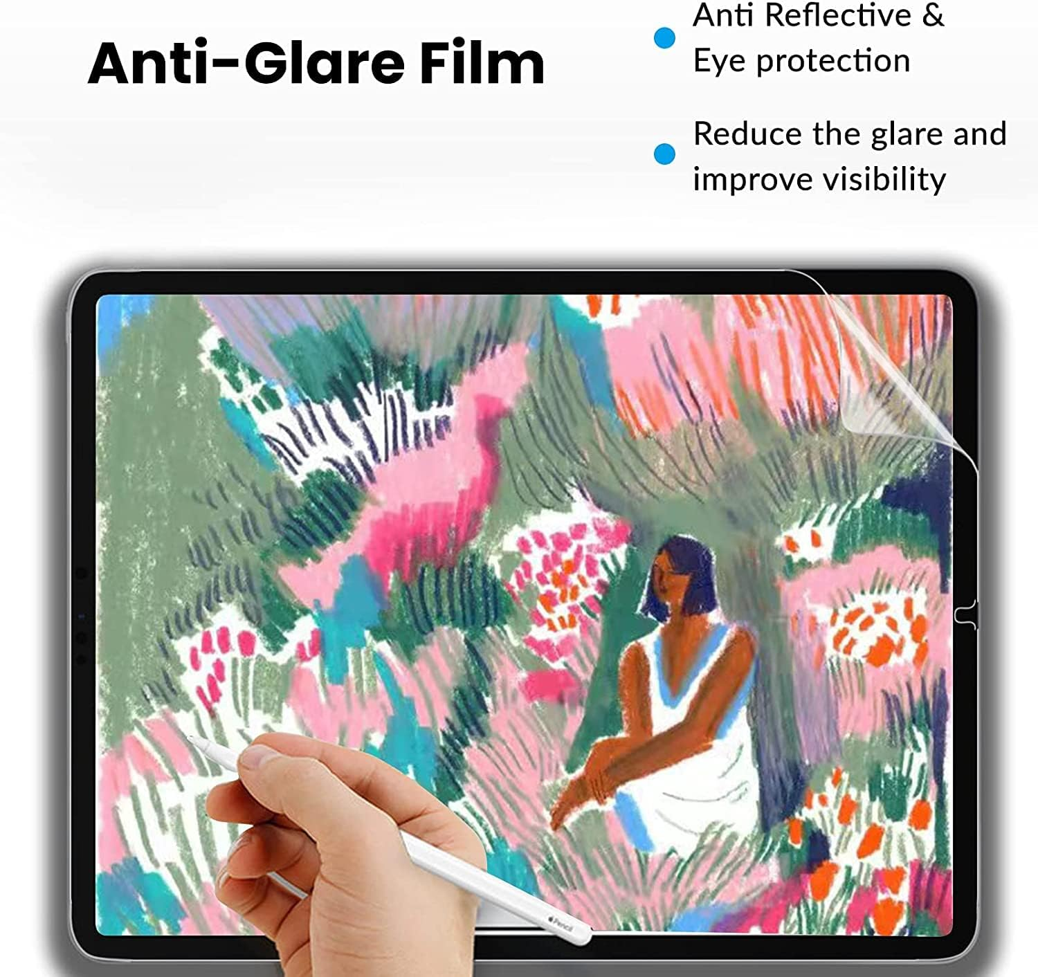 [2 Pack] Paperfeel Screen Protector Compatible with Ipad Mini 6Th Generation/A17 Pro (2024/2021 8.3 Inch), for Ipad Mini 6/A17 Pro No Glare Matte Film Screen Protector, Compatible with Apple Pencil image number 1