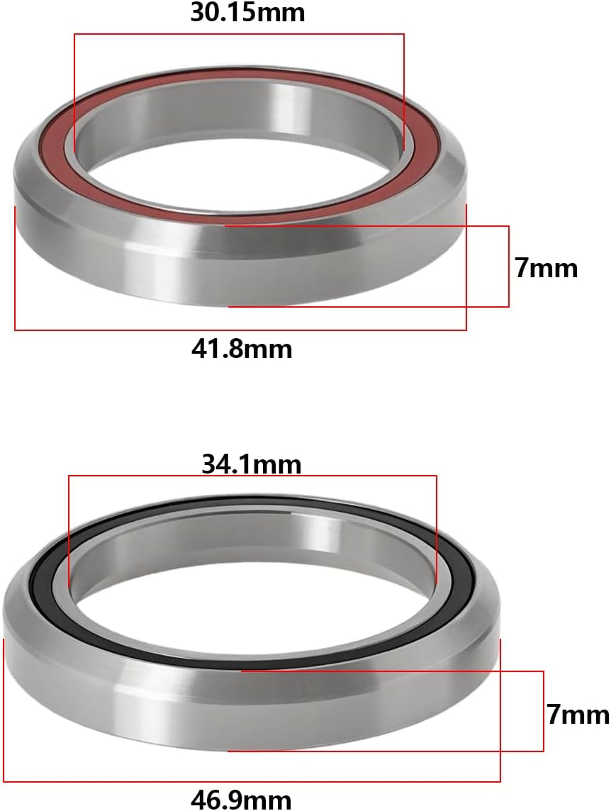 SG Store 2Pcs Headset Bearing MH-P08H7 MH-P22 Compatible with Cannondale Supersix & Evo Compatible with Carbon Synapse Compatible with CAADX Bikes image number 6