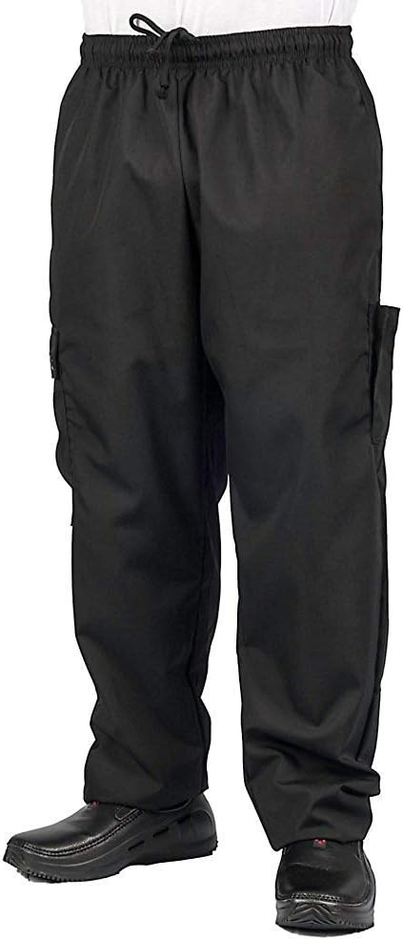 KNG Black Cargo Style Chef Pant image number 2