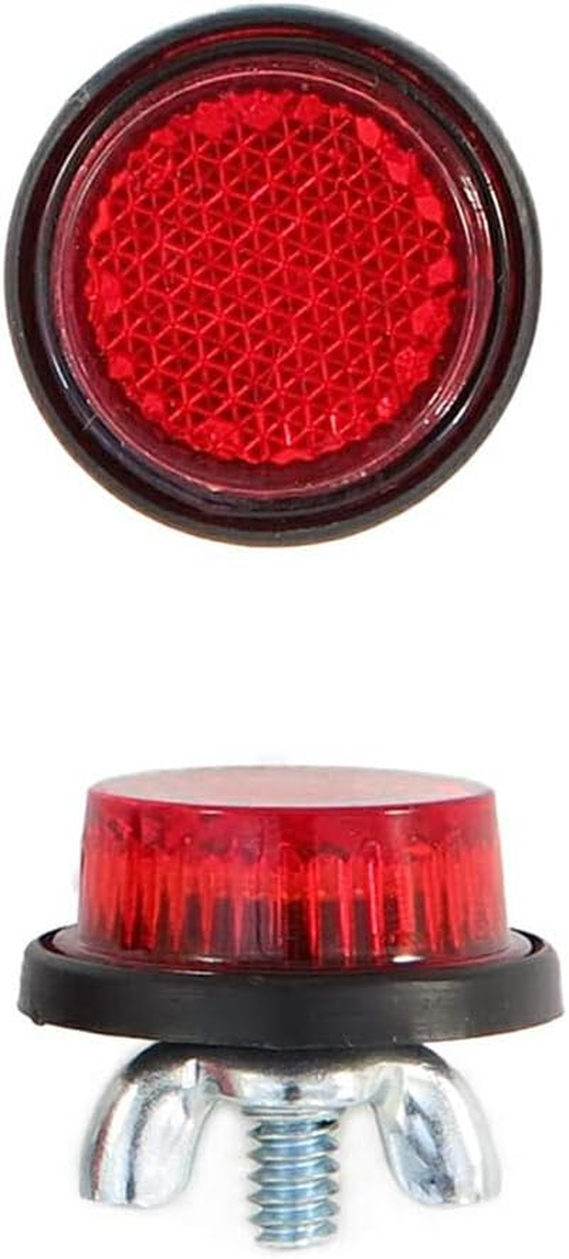 4Pieces 4PCS Mini Reflector Tag Bo-Lt Screws for Motorcycle License Plate Frame Decorative Plate Reflector License image number 6