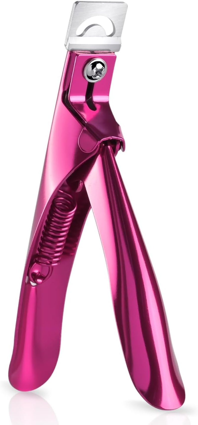 GAOY Acrylic Nail Clippers, Professional Stainless Steel Edge Cutter for False Nail Tips, Salon & Home Use Sharp Blade Clip Manicure Tool, Black