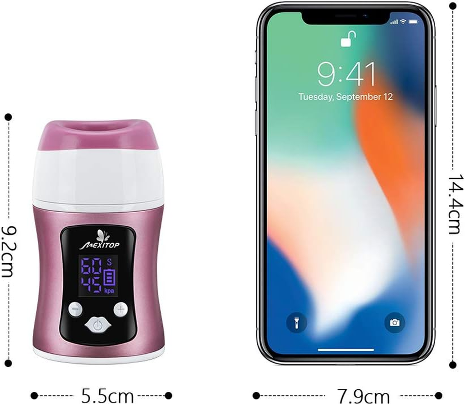 Upgraded Automatic Lip Plumper Device Smart Control Digital Display USB Charging for Lips Makeup (Pink) image number 1