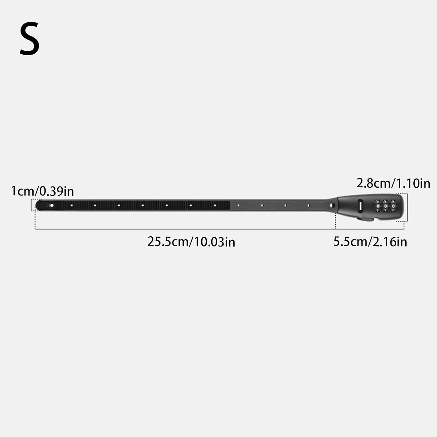 Zip Tie Lock Combination - Electric Scooter Lock with Combination - Adjustable Protective Anti-Theft Hardware for Door Skateboard Cabinet Scooters Stroller Refrigerator Gate - Regular Long Style image number 7