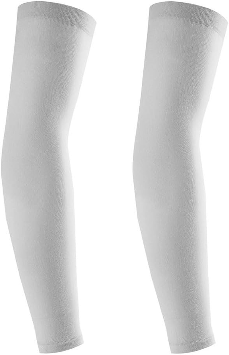 2 Pairs UV Sun Protection Arm Sleeves for Men & Women - Tattoo Cover up - UPF 50 Cooling Sports Sleeve image number 5