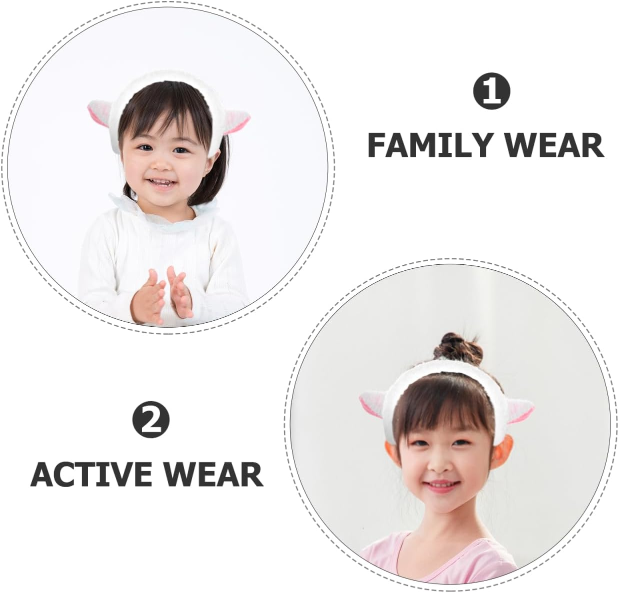 BESTOYARD Cute Lamb Ear Headband Plush Goat Ear Accessories for Lightweight and Comfortable Sheep Hairband for Dress up Cosplay Parties and Special Occasions image number 5