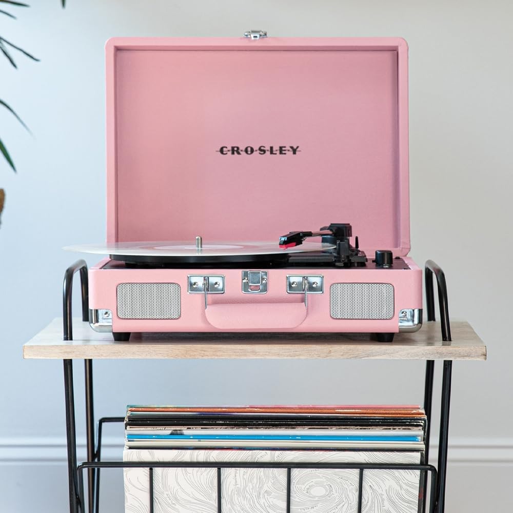 Crosley Cruiser Bluetooth Portable Turntable - Blush Pink image number 1