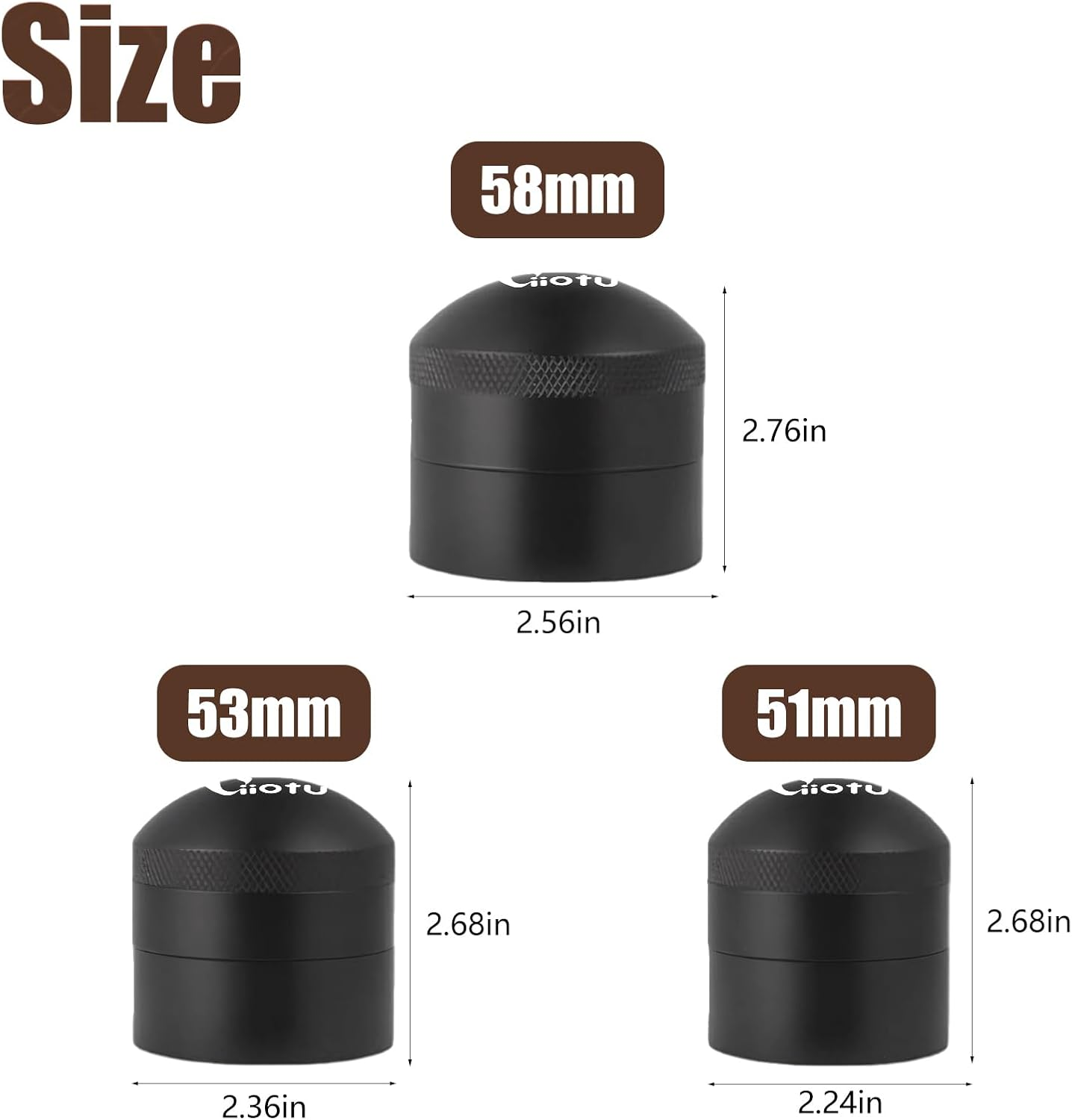 Viiotu Espresso Coffee Stirrer Tool & Distribution Whisk, Professional Barista Stainless Steel Needle Tool with Anti-Slip Base, Rotary Design for Clump Breaking Prevention for Cafes Lovers (53Mm) image number 5