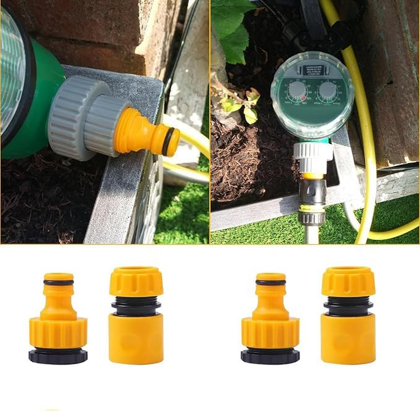 WEZCHUGHAOL 3/4 Inch Hose Pipe Adaptor, Garden Water Hose Nozzle Connector, BSP Threaded Quick Connect Fittings for Car Washg image number 6