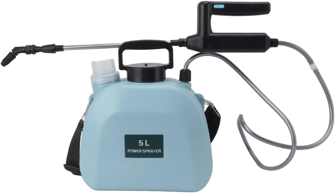 Weed Sprayer, anti Slip Handle Battery Powered Sprayer Automatic Stable Operation Strong Power for Car (5L Blue) image number 6