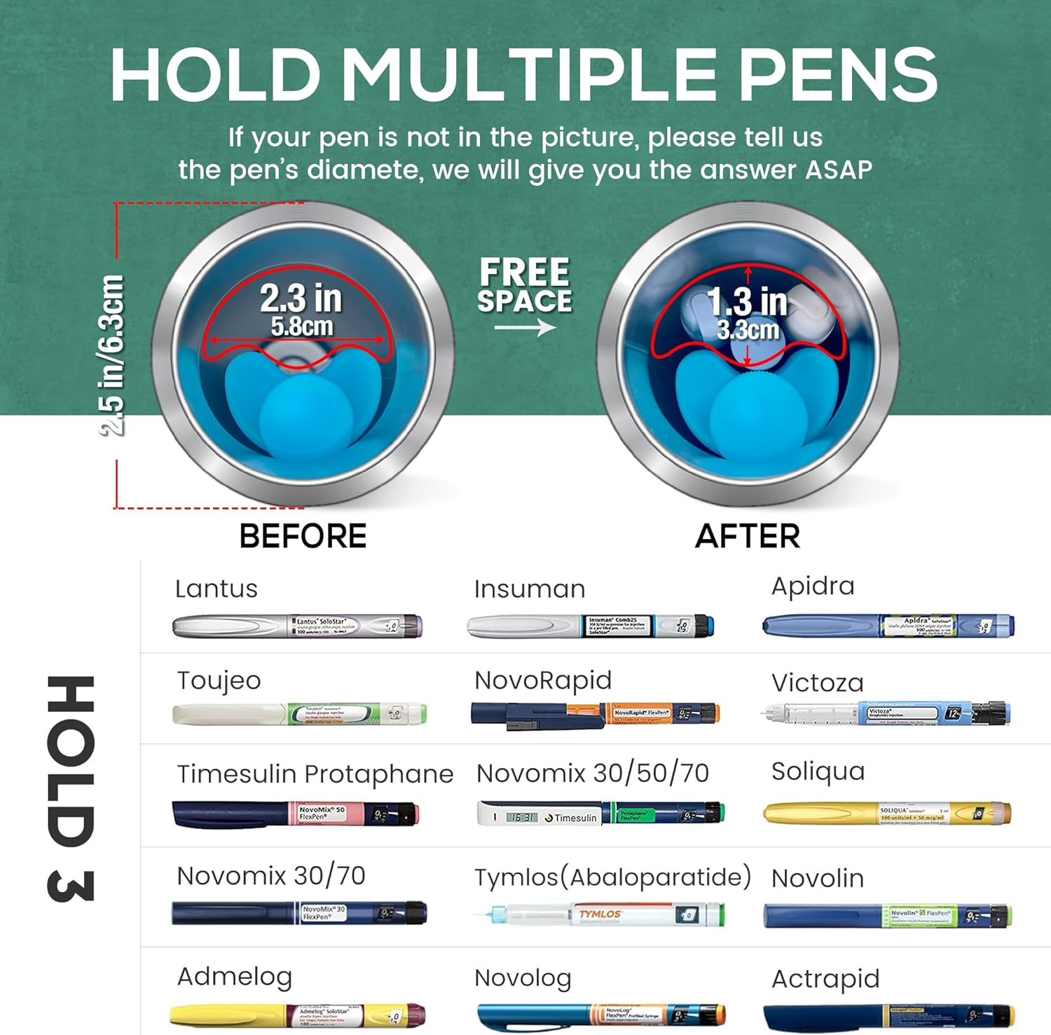 Temp Display 60H Insulin Pens Cooler Travel Case Medication Cooler for Travel, Tsa Approved Medicine Travel Cooler Medical Diabetes Cooler Bag Diabetic Trave Case with QR Medical Alert Tag - Gray image number 6