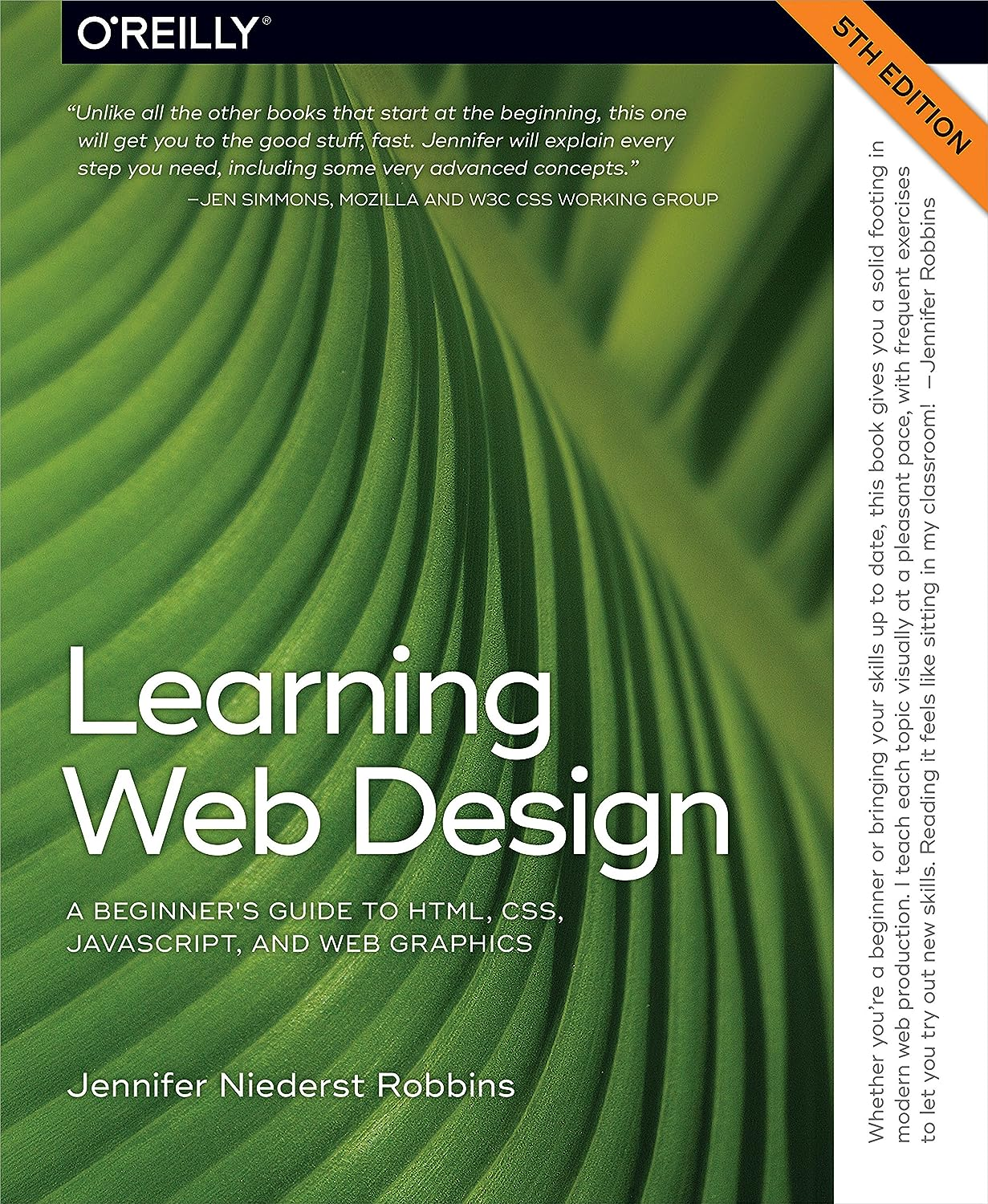 Learning Web Design: a Beginner'S Guide to HTML, CSS, Javascript, and Web Graphics : 5Th Edition
