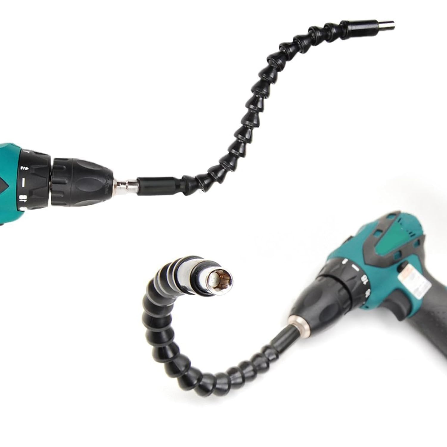 Flexible Extension Drill Bit, Electric Drill Bit with Magnetic, Hex Shank 6.35Mm(1/4) Snake Shape, 11.6Inch for Computer Chassis, Electrical Cabinets, Furniture, Electrical image number 5