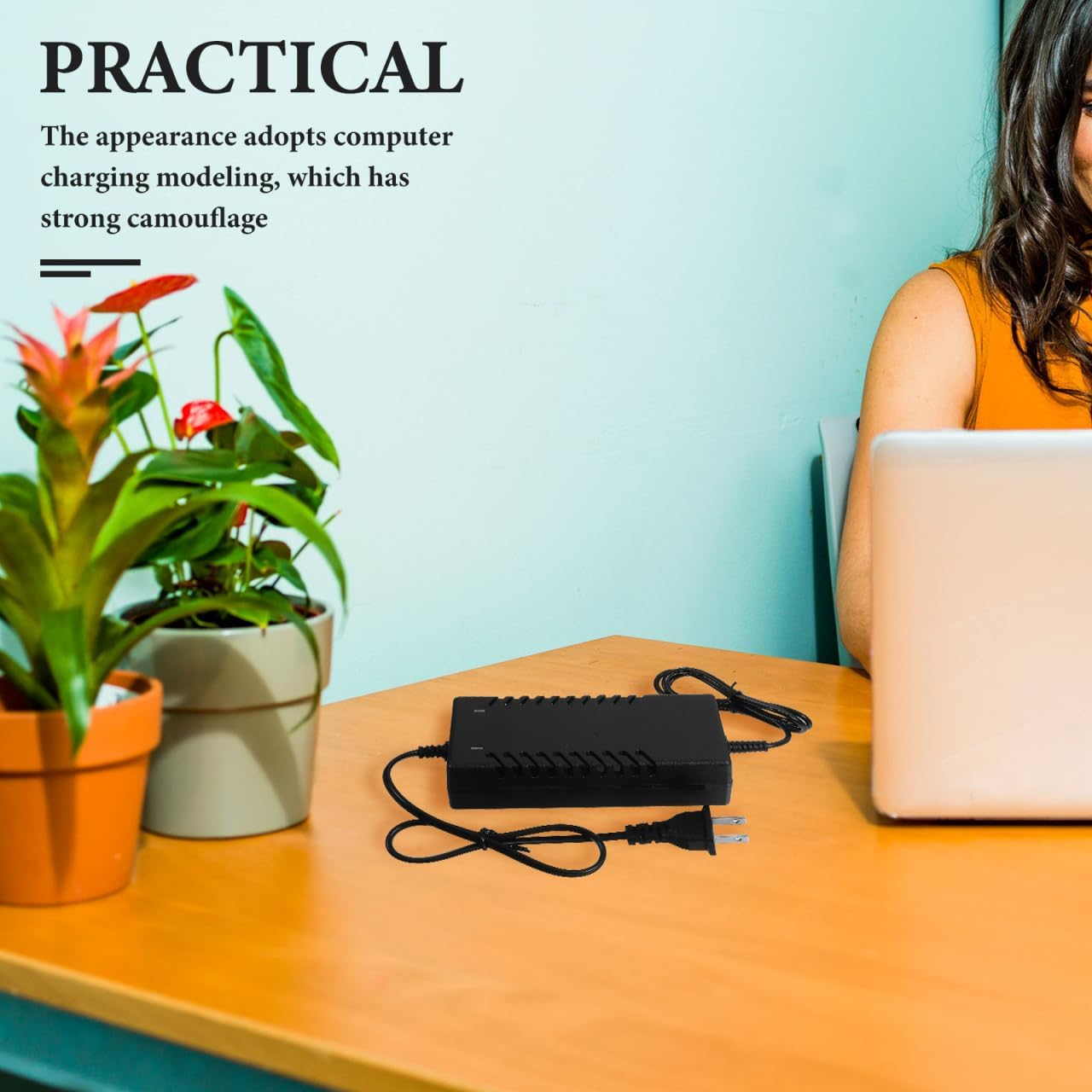 POPETPOP Secret Container Charger for Hidden Storage Discreet Money Box to Securely Hide Valuables Cash and Jewelry Durable High Camouflage Design for Home Use image number 1