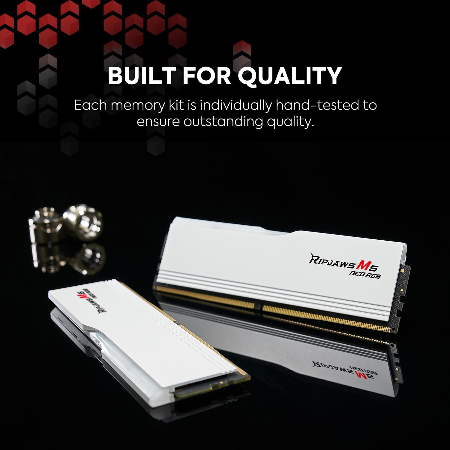 G.SKILL Ripjaws M5 Neo RGB Series DDR5 RAM (AMD Expo) 32GB (2X16Gb) 6000Mt/S CL36-48-48-96 1.25V Desktop Computer Memory U-DIMM - Matte Black (F5-6000J3648D16GX2-RM5NRK) image number 2