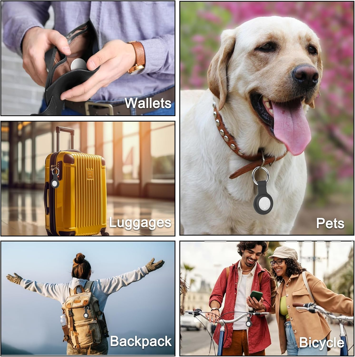 ICOO Smart Tracker,Working with Apple Find My（Ios Only.Ip67 Waterproof Perfect for Locating Keys, Luggage, Backpacks, and Pets. with Replaceable Batteries, Loud Beeps,And Worldwide Tracking 2-Packs image number 2