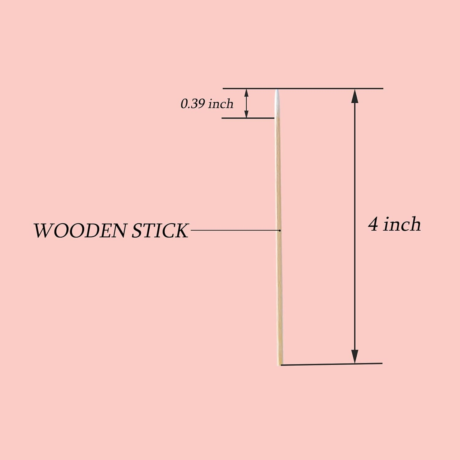 1300Pcs Microblading Cotton Swab,4 Inch Cotton Swabs Pointed Tip, Cotton Swabs with Wood Sticks, Cotton Tipped Applicator for Makeup,Cleaning and Tattoo Permanent Supplies image number 2