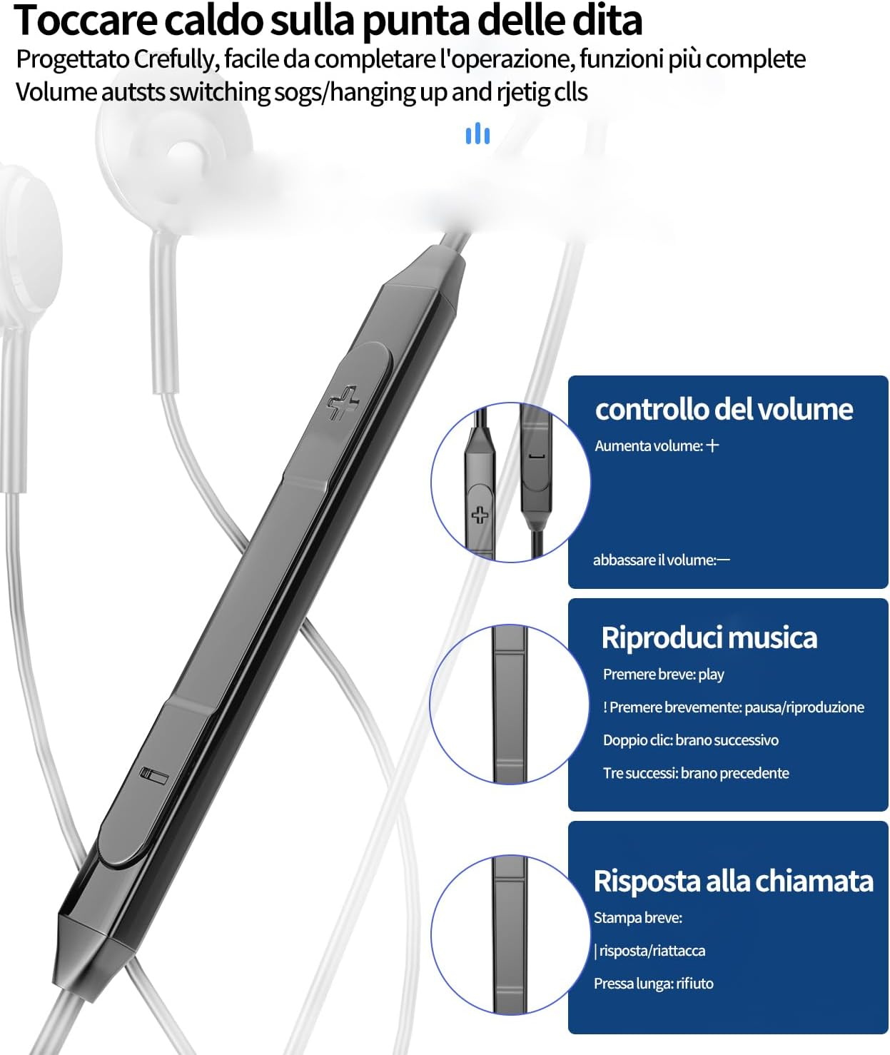 USB C Headphones with Cable Headphones with Microphone (2 Pack) Earbuds Type C Jack Cable Headphones in Ear Compatible with Samsung Galaxy S23 S21 Ultra Compatible with Huawei Xiaomi Realme Google image number 5