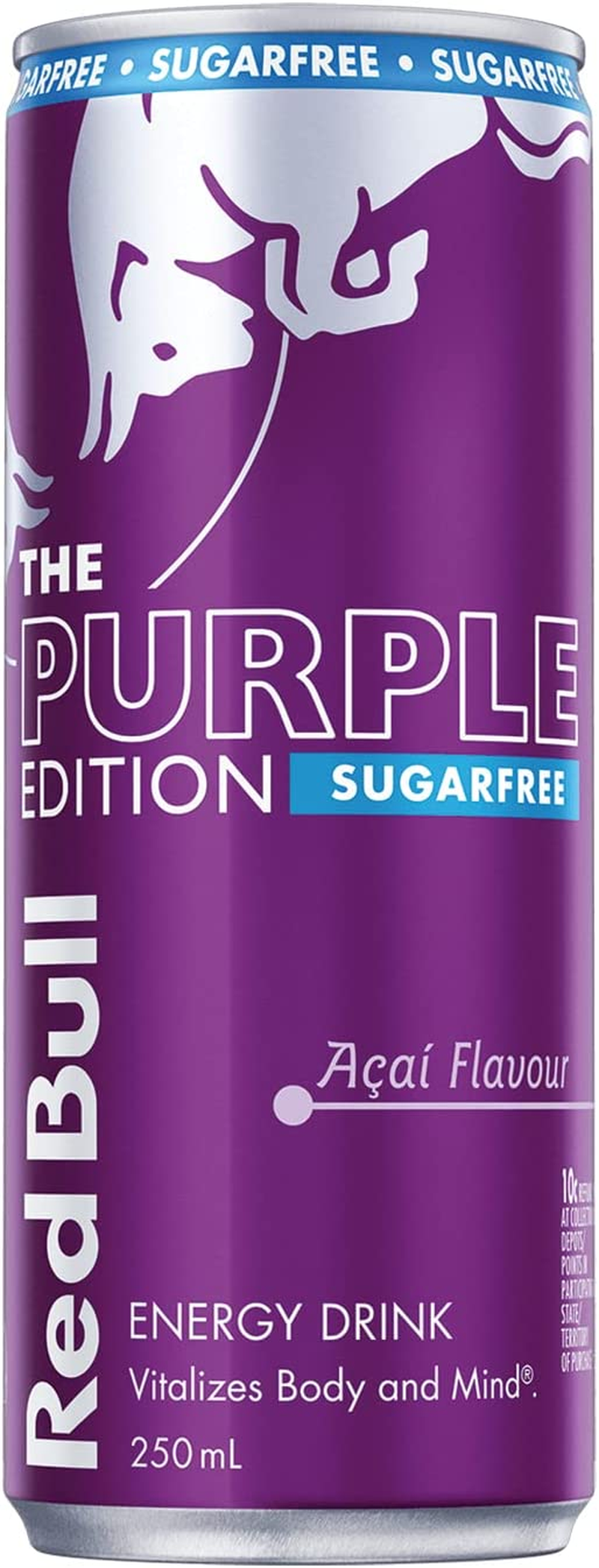 Red Bull Energy Drink, Purple Edition, Sugar Free Acai Flavour 250Ml (12 Pack) image number 4