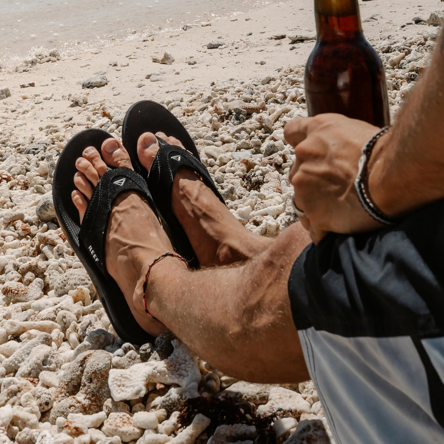 REEF Fanning Men'S Bottle Opener Flip Flop, Arch Support, Durable Outsole, Water Friendly image number 3