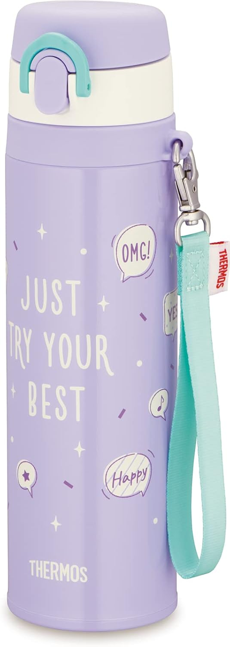 Thermos JNT-552 WH Vacuum Insulated Portable Mug, 19.7 Fl Oz (550 Ml), White