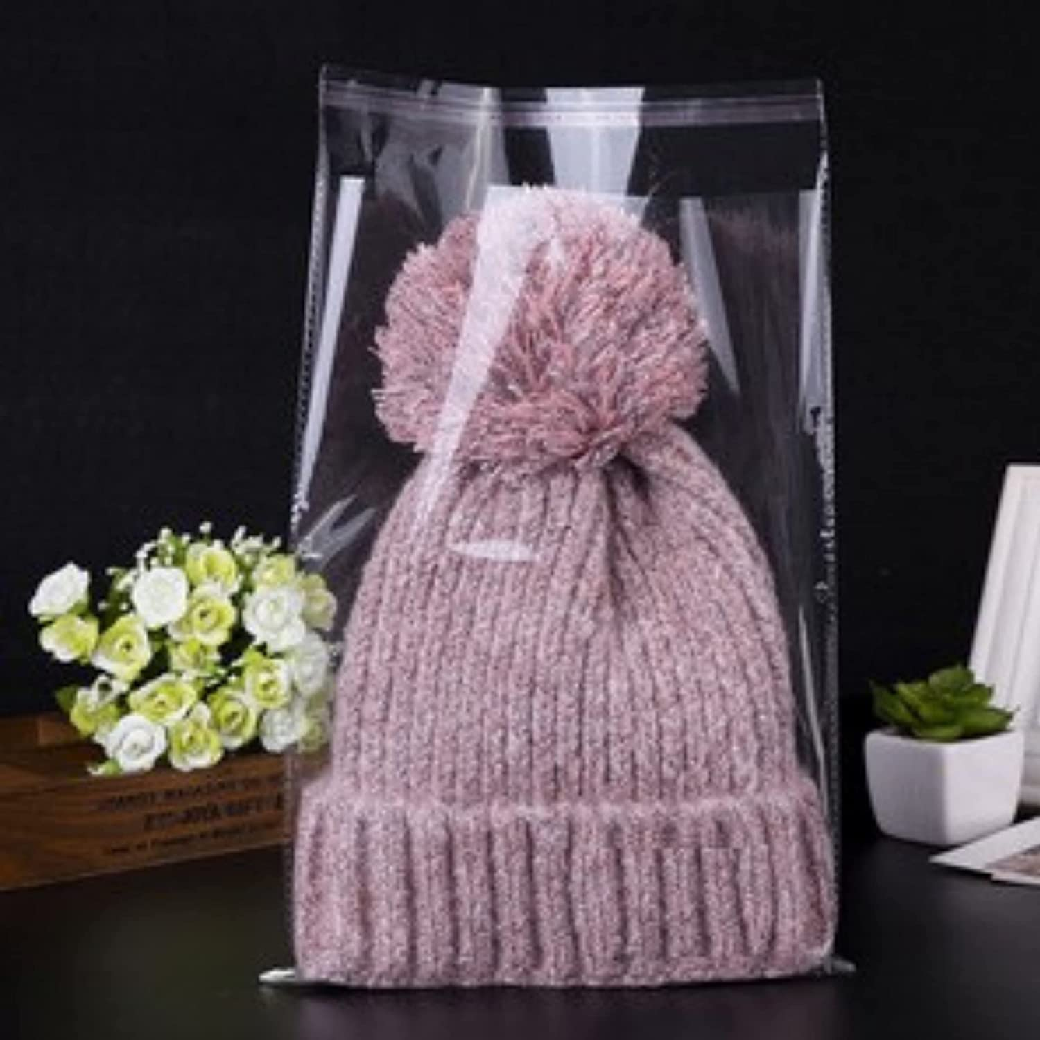 50 Pack 10" X 13" Self Sealing Adhesive Clear Plastic OPP Poly Bags Transparent Clear Bags T Shirt Flat Open Top Apparel Poly, (10" X 13" (50 Count))